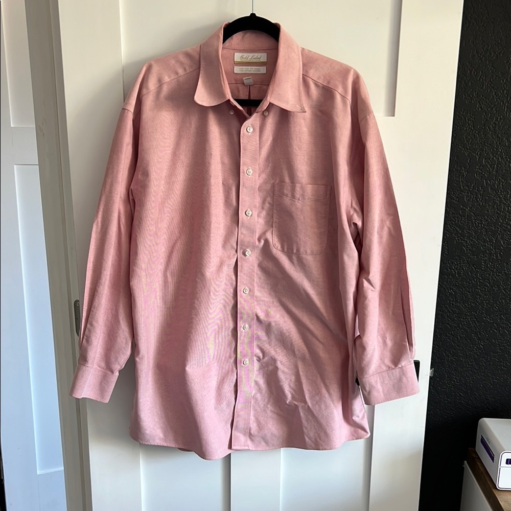 Roundtree & Yorke Gold Label Men's Dress Shirt Size 17/33 Non-Iron - Picture 2 of 5